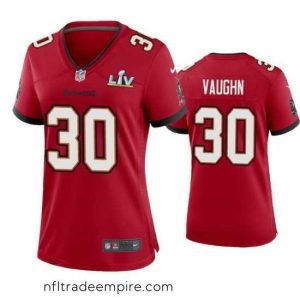 Delightful Ke'Shawn Vaughn Buccaneers Red Super Bowl Lv Game Jersey