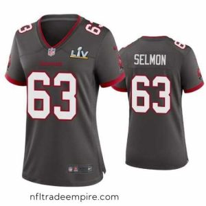 Gorgeous Lee Roy Selmon Buccaneers Pewter Super Bowl Lv Game Jersey
