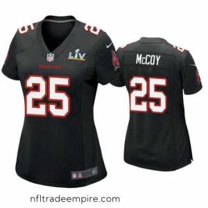 Magnificent Lesean Mccoy Buccaneers Black Super Bowl Lv Game Fashion Jersey