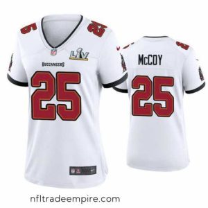 Delightful Lesean Mccoy Buccaneers White Super Bowl Lv Game Jersey