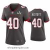 Charming Mike Alstott Buccaneers Pewter Super Bowl Lv Game Jersey