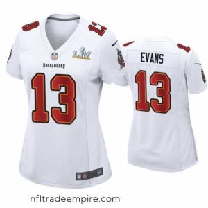 Magnificent Mike Evans Buccaneers White Super Bowl Lv Game Fashion Jersey