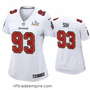 Alluring Ndamukong Suh Buccaneers White Super Bowl Lv Game Fashion Jersey