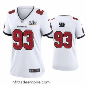 Alluring Ndamukong Suh Buccaneers White Super Bowl Lv Game Jersey