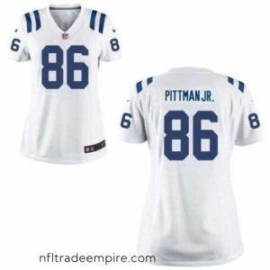Superb Nike Colts 86 Michael Pittman Jr. White Vapor Limited Stitched NFL Jersey