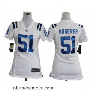 Superb Nike Indianapolis Colts 51# Pat Angerer White Nike NFL Jerseys