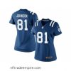 Charming Nike Indianapolis Colts 81 Andre Johnson blue NFL Jersey