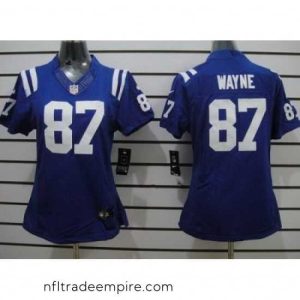 Alluring Nike Indianapolis Colts 87 Reggie Wayne Blue LIMITED NFL Jerseys