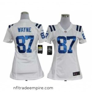 Enchanting Nike Indianapolis Colts 87# Reggie Wayne White Jersey