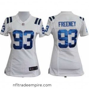 Gorgeous Nike Indianapolis Colts 93# Dwight Freeney White Nike NFL Jerseys