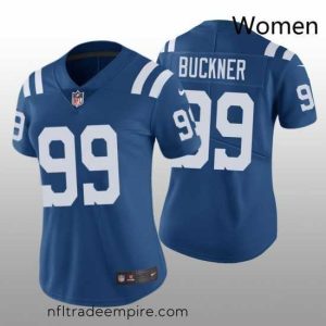 Gorgeous Nike Indianapolis Colts 99 Deforest Buckner Blue Vapor Limited Stitched NFL Jersey