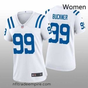 Alluring Nike Indianapolis Colts 99 Deforest Buckner White Vapor Limited Stitched NFL Jersey