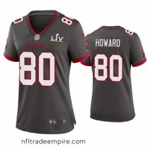 Magnificent O.J. Howard Buccaneers Pewter Super Bowl Lv Game Jersey