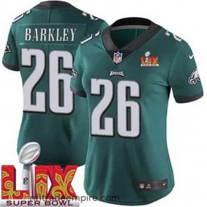 Stunning Philadelphia Eagles Saquon Barkley #26 Green 2024 2025 Super Bowl LIX F.U.S.E Stitched NFL Jersey