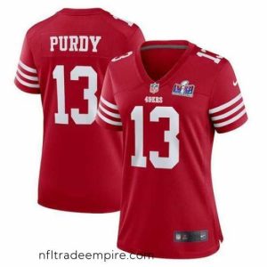 Irresistible San Francisco 49ers 13 Brock Purdy Red 2023 F.U.S.E  Vapor Untouchable Limited Stitched Football 2024 Super Bowl LVIII Jersey