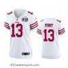 Stunning San Francisco 49ers 13 Brock Purdy White 2023 F.U.S.E  Vapor Untouchable Limited Stitched Football 2024 Super Bowl LVIII Jersey