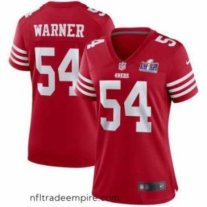 Gorgeous San Francisco 49ers 54 Fred Warner Red 2023 F.U.S.E  Vapor Untouchable Limited Stitched Football 2024 Super Bowl LVIII Jersey