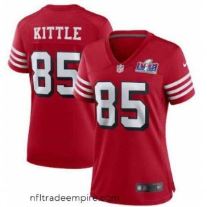 Irresistible San Francisco 49ers 85 George Kittle New Red 2023 F.U.S.E  Vapor Untouchable Limited Stitched Football 2024 Super Bowl LVIII Jersey