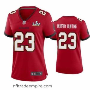 Stunning Sean Murphy Bunting Buccaneers Red Super Bowl Lv Game Jersey