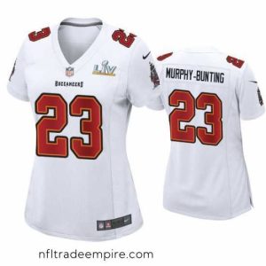 Alluring Sean Murphy Bunting Buccaneers White Super Bowl Lv Game Fashion Jersey