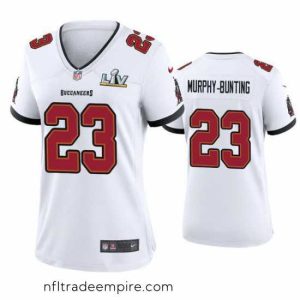 Charming Sean Murphy Bunting Buccaneers White Super Bowl Lv Game Jersey