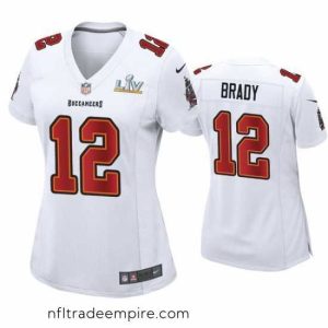 Delightful Tom Brady Buccaneers White Super Bowl Lv Game Fashion Jersey