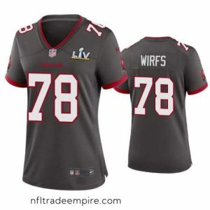Superb Tristan Wirfs Buccaneers Pewter Super Bowl Lv Game Jersey