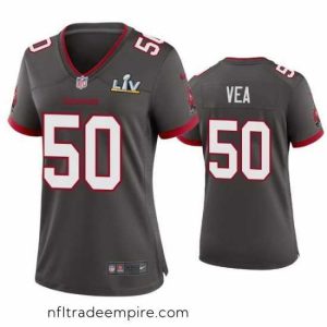 Alluring Vita Vea Buccaneers Pewter Super Bowl Lv Game Jersey