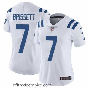 Delightful Womens Nike Colts #7 Jacoby Brissett White  Stitched NFL Vapor Untouchable Limited Jersey