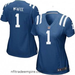 Gorgeous Womens Nike Indianapolis Colts 1 Pat McAfee Game Royal Blue Team Color NFL Jersey