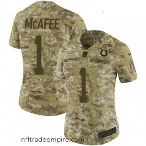 Exquisite Womens Nike Indianapolis Colts 1 Pat McAfee Limited Camo 2018 Salute to Service NFL Jersey