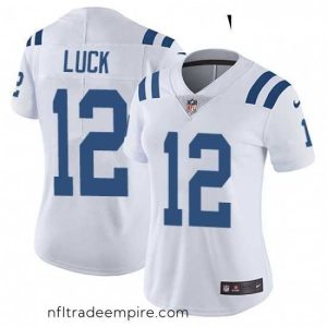 Enchanting Womens Nike Indianapolis Colts 12 Andrew Luck Elite White NFL Jersey