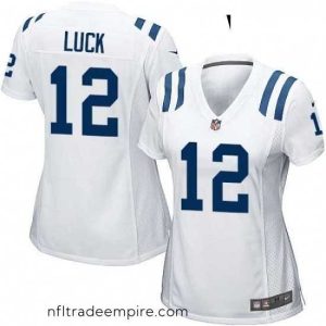Irresistible Womens Nike Indianapolis Colts 12 Andrew Luck Game White NFL Jersey