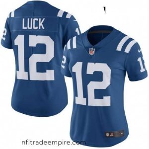 Enchanting Womens Nike Indianapolis Colts 12 Andrew Luck Limited Royal Blue Rush Vapor Untouchable NFL Jersey
