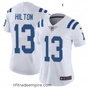 Delightful Womens Nike Indianapolis Colts 13 TY Hilton Elite White NFL Jersey