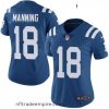 Alluring Womens Nike Indianapolis Colts 18 Peyton Manning Elite Royal Blue Team Color NFL Jersey