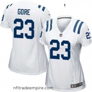 Enchanting Womens Nike Indianapolis Colts 23 Frank Gore Game White NFL Jersey