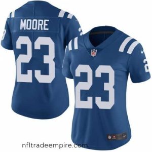 Irresistible Women's Nike Indianapolis Colts #23 Kenny Moore Royal Blue Team Color Vapor Untouchable Limited Player NFL Jersey