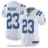 Charming Women's Nike Indianapolis Colts #23 Kenny Moore White Vapor Untouchable Limited Player NFL Jersey