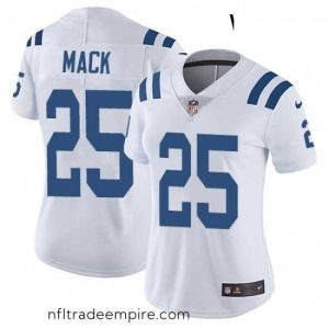 Alluring Womens Nike Indianapolis Colts 25 Marlon Mack Elite White NFL Jersey