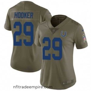 Magnificent Womens Nike Indianapolis Colts 29 Malik Hooker Limited Olive 2017 Salute to Service NFL Jersey