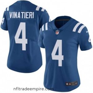 Delightful Womens Nike Indianapolis Colts 4 Adam Vinatieri Elite Royal Blue Team Color NFL Jersey