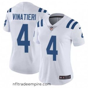 Charming Womens Nike Indianapolis Colts 4 Adam Vinatieri Elite White NFL Jersey