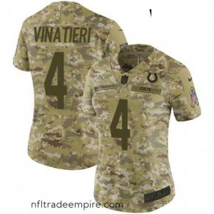 Stunning Womens Nike Indianapolis Colts 4 Adam Vinatieri Limited Camo 2018 Salute to Service NFL Jersey