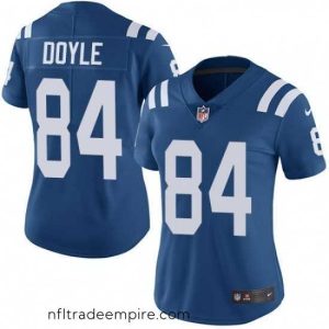 Superb Womens Nike Indianapolis Colts 84 Jack Doyle Elite Royal Blue Team Color NFL Jersey