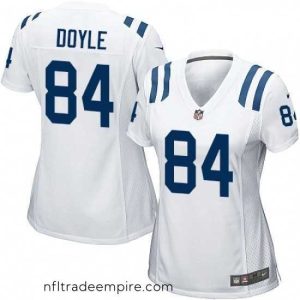 Magnificent Womens Nike Indianapolis Colts 84 Jack Doyle Game White NFL Jersey