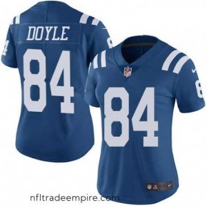 Magnificent Womens Nike Indianapolis Colts 84 Jack Doyle Limited Royal Blue Rush Vapor Untouchable NFL Jersey