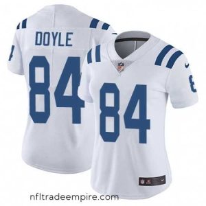 Alluring Womens Nike Indianapolis Colts 84 Jack Doyle White Vapor Untouchable Limited Player NFL Jersey