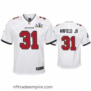 Exquisite Antoine Winfield Jr. Buccaneers White Super Bowl Lv Game Jersey
