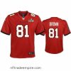 Alluring Antonio Brown Buccaneers Red Super Bowl Lv Game Jersey
